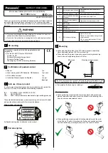 Panasonic HG-C1000L Series Instruction Manual preview