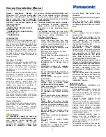 Preview for 1 page of Panasonic HIT Double Photovoltaic modules General Installation Manual