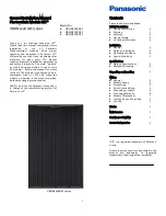 Preview for 1 page of Panasonic HIT VBHN310KA01 General Installation Manual