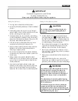 Предварительный просмотр 5 страницы Panasonic HL-BD82S Operating Instructions Manual