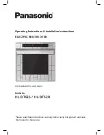 Panasonic HL-BT62B Operating Instructions & Installation Instructions предпросмотр