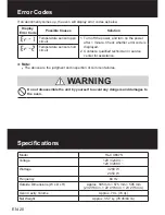 Предварительный просмотр 22 страницы Panasonic HL-CX667S Operating And Installation Instructions