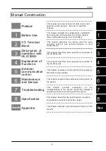 Preview for 3 page of Panasonic HL-D3 Series User Manual