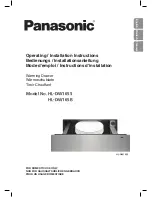 Preview for 1 page of Panasonic HL-DW165B Operating And Installation Instructions