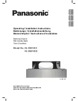 Panasonic HL-DW165B Operating And Installation Instructions preview