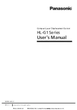 Panasonic HL-G1 A-C5 Series User Manual preview