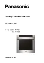 Предварительный просмотр 1 страницы Panasonic HL-PF685S Operating & Installation Instructions Manual