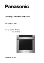 Предварительный просмотр 1 страницы Panasonic HL-PF697B Operating & Installation Instructions Manual