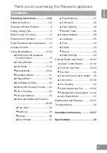 Preview for 3 page of Panasonic HL-PF697S Operating & Installation Instructions Manual