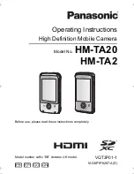 Preview for 1 page of Panasonic HM-TA2 Operating Instructions Manual