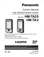 Panasonic HM-TA2 Owner'S Manual предпросмотр