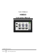Panasonic HM500 Series Instruction Manual preview