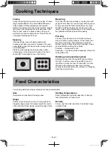 Предварительный просмотр 7 страницы Panasonic HomeCHEF NU-SC180 Owner'S Manual