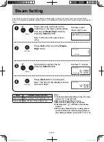 Предварительный просмотр 13 страницы Panasonic HomeCHEF NU-SC180 Owner'S Manual