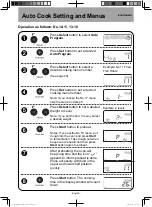 Предварительный просмотр 25 страницы Panasonic HomeCHEF NU-SC180 Owner'S Manual