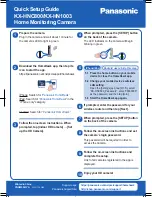 Предварительный просмотр 1 страницы Panasonic HomeHawk KX-HNC800 Quick Setup Manual