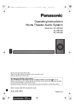 Panasonic HTB688 Operating Instructions Manual preview