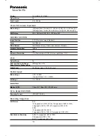 Preview for 2 page of Panasonic HX-DC1H Brochure