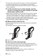 Предварительный просмотр 20 страницы Panasonic HX-DC2 Owner'S Manual