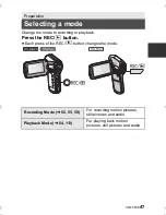 Предварительный просмотр 47 страницы Panasonic HX-DC2 Owner'S Manual