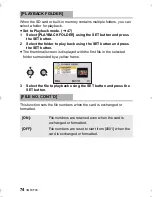 Предварительный просмотр 74 страницы Panasonic HX-DC2 Owner'S Manual