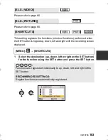 Предварительный просмотр 103 страницы Panasonic HX-DC2 Owner'S Manual