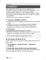 Предварительный просмотр 154 страницы Panasonic HX-DC2 Owner'S Manual