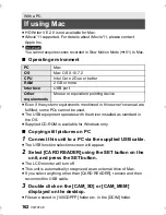 Предварительный просмотр 162 страницы Panasonic HX-DC2 Owner'S Manual