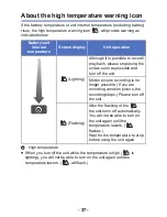 Preview for 37 page of Panasonic HX-WA03W Owner'S Manual