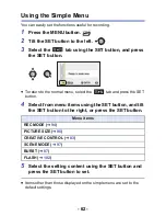 Preview for 62 page of Panasonic HX-WA03W Owner'S Manual