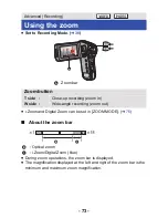 Preview for 73 page of Panasonic HX-WA03W Owner'S Manual