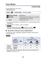 Preview for 76 page of Panasonic HX-WA03W Owner'S Manual