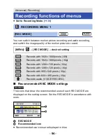 Preview for 94 page of Panasonic HX-WA03W Owner'S Manual