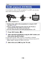 Preview for 185 page of Panasonic HX-WA03W Owner'S Manual