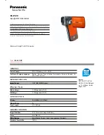 Preview for 1 page of Panasonic HX-WA10D Brochure