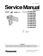 Preview for 1 page of Panasonic HX-WA20PP Service Manual