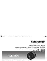 Preview for 1 page of Panasonic HX025 Operating Instructions Manual