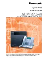 Panasonic HYBRID IP-PBX KX-TDA100 Features Manual preview