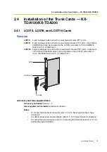 Preview for 73 page of Panasonic HYBRID IP-PBX KX-TDA100 Installation Manual