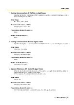 Preview for 367 page of Panasonic HYBRID IP-PBX KX-TDA100 Pc Programming Manual