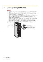 Preview for 12 page of Panasonic Hybrid IP-PBX Getting Started