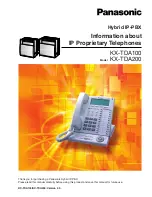 Предварительный просмотр 1 страницы Panasonic Hybrid IP-PBX Manual