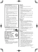 Предварительный просмотр 7 страницы Panasonic HZ2000H Series Operating Instructions Manual