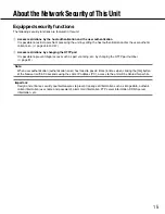 Preview for 15 page of Panasonic i-pro WJ-NT314 Network Operating Instructions