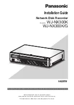 Panasonic i-PRO WJ-NX300/12TB Installation Manual preview