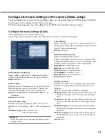 Preview for 19 page of Panasonic i-pro WV-NP1004 Network Operating Instructions