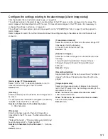 Preview for 31 page of Panasonic i-pro WV-NP1004 Network Operating Instructions