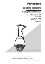 Panasonic i-PRO WV-Q121B Operating Instructions Manual preview