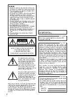 Preview for 2 page of Panasonic i-Pro WV-SP102 Installation Manual