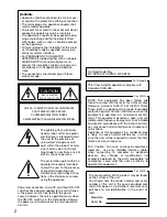 Preview for 2 page of Panasonic i-Pro WV-SP302 Installation Manual